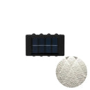 Modern black rectangular solar led outdoor wall lights garden patio by Decorbites