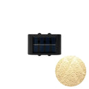 Modern black rectangular solar led outdoor wall lights garden patio by Decorbites
