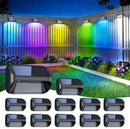 GobekUsa Solar-Powered Fence Lights for Yard, Deck, Patio by Decorbites