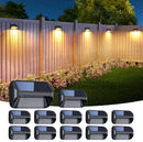 GobekUsa Solar-Powered Fence Lights for Yard, Deck, Patio by Decorbites