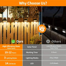 GobekUsa Solar-Powered Fence Lights for Yard, Deck, Patio by Decorbites