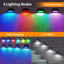 GobekUsa Solar-Powered Fence Lights for Yard, Deck, Patio by Decorbites