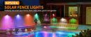 GobekUsa Solar-Powered Fence Lights for Yard, Deck, Patio by Decorbites