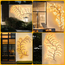 Solar willow vine light warm white led outdoor garden decor by Decorbites