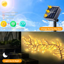 Solar willow vine light warm white led outdoor garden decor by Decorbites