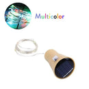 Brown solar wine bottle fairy lights 3 pack garden and dining room by Decorbites