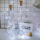 Brown solar wine bottle fairy lights 3 pack garden and dining room by Decorbites