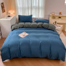 GobekUsa Solid Color Brush Fabric Bedding Set - 4 Pieces