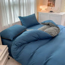 GobekUsa Solid Color Brush Fabric Bedding Set - 4 Pieces