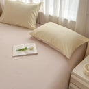 GobekUsa Solid Color Brush Fabric Bedding Set - 4 Pieces