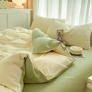GobekUsa Solid Color Brush Fabric Bedding Set - 4 Pieces