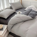 GobekUsa Solid Color Brush Fabric Bedding Set - 4 Pieces