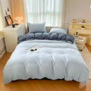 GobekUsa Solid Color Brush Fabric Bedding Set - 4 Pieces