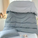 GobekUsa Solid Color Brush Fabric Bedding Set - 4 Pieces