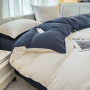 GobekUsa Solid Color Brush Fabric Bedding Set - 4 Pieces