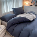 GobekUsa Solid Color Brush Fabric Bedding Set - 4 Pieces
