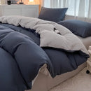 GobekUsa Solid Color Brush Fabric Bedding Set - 4 Pieces