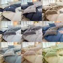 GobekUsa Solid Color Brush Fabric Bedding Set - 4 Pieces