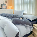 GobekUsa Solid Color Brush Fabric Bedding Set - 4 Pieces
