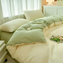 GobekUsa Solid Color Brush Fabric Bedding Set - 4 Pieces