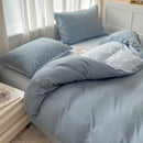 GobekUsa Solid Color Brush Fabric Bedding Set - 4 Pieces