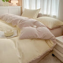 GobekUsa Solid Color Brush Fabric Bedding Set - 4 Pieces