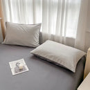 GobekUsa Solid Color Brush Fabric Bedding Set - 4 Pieces