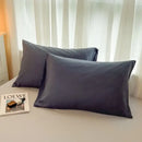 GobekUsa Solid Color Brush Fabric Bedding Set - 4 Pieces