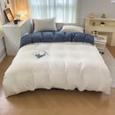 GobekUsa Solid Color Brush Fabric Bedding Set - 4 Pieces