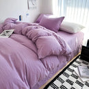 GobekUsa Solid Cotton Bedding Set with Sheet - Various Sizes