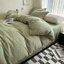 GobekUsa Solid Cotton Bedding Set with Sheet - Various Sizes