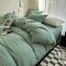 GobekUsa Solid Cotton Bedding Set with Sheet - Various Sizes