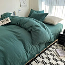 GobekUsa Solid Cotton Bedding Set with Sheet - Various Sizes