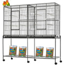 GobekUsa Spacious Double Bird Cage with Breeding Dividers