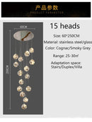 GobekUsa Spiral Crystal Ball Chandelier Light - Free Shipping