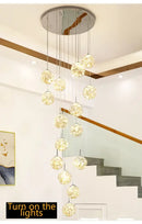 GobekUsa Spiral Crystal Ball Chandelier Light - Free Shipping