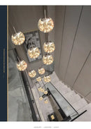 GobekUsa Spiral Crystal Ball Chandelier Light - Free Shipping