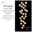 GobekUsa Spiral Crystal Ball Chandelier Light - Free Shipping