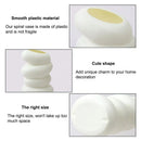 GobekUsa Spiral White Vase for Home Decor