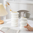 GobekUsa Spiral White Vase for Home Decoration