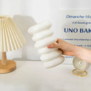 GobekUsa Spiral White Vase for Home Decoration