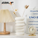 GobekUsa Spiral White Vase for Home Decoration
