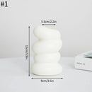 GobekUsa Spiral White Vase for Home Decoration