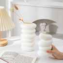 Modern spiral white vase living room ceramic decor