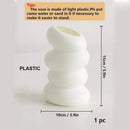 Modern sculptural spiral white vase living room ceramic decor by Decorbites