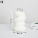 Modern spiral white vase living room ceramic decor