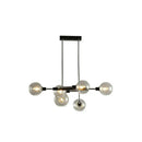 GobekUsa Sputnik Hanging Island Light - Minimalist Glass Ball Pendant for Dining Room