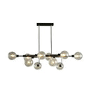 GobekUsa Sputnik Hanging Island Light - Minimalist Glass Ball Pendant for Dining Room