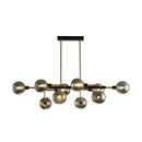 GobekUsa Sputnik Hanging Island Light - Minimalist Glass Ball Pendant for Dining Room
