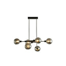 GobekUsa Sputnik Hanging Island Light - Minimalist Glass Ball Pendant for Dining Room